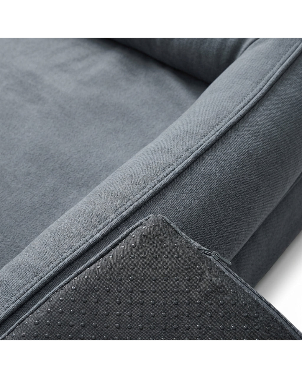 Savod Bolster Large Dog Bed Slate 36 x 27 in
