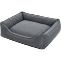 Savod Bolster Large Dog Bed Slate 36 x 27 in