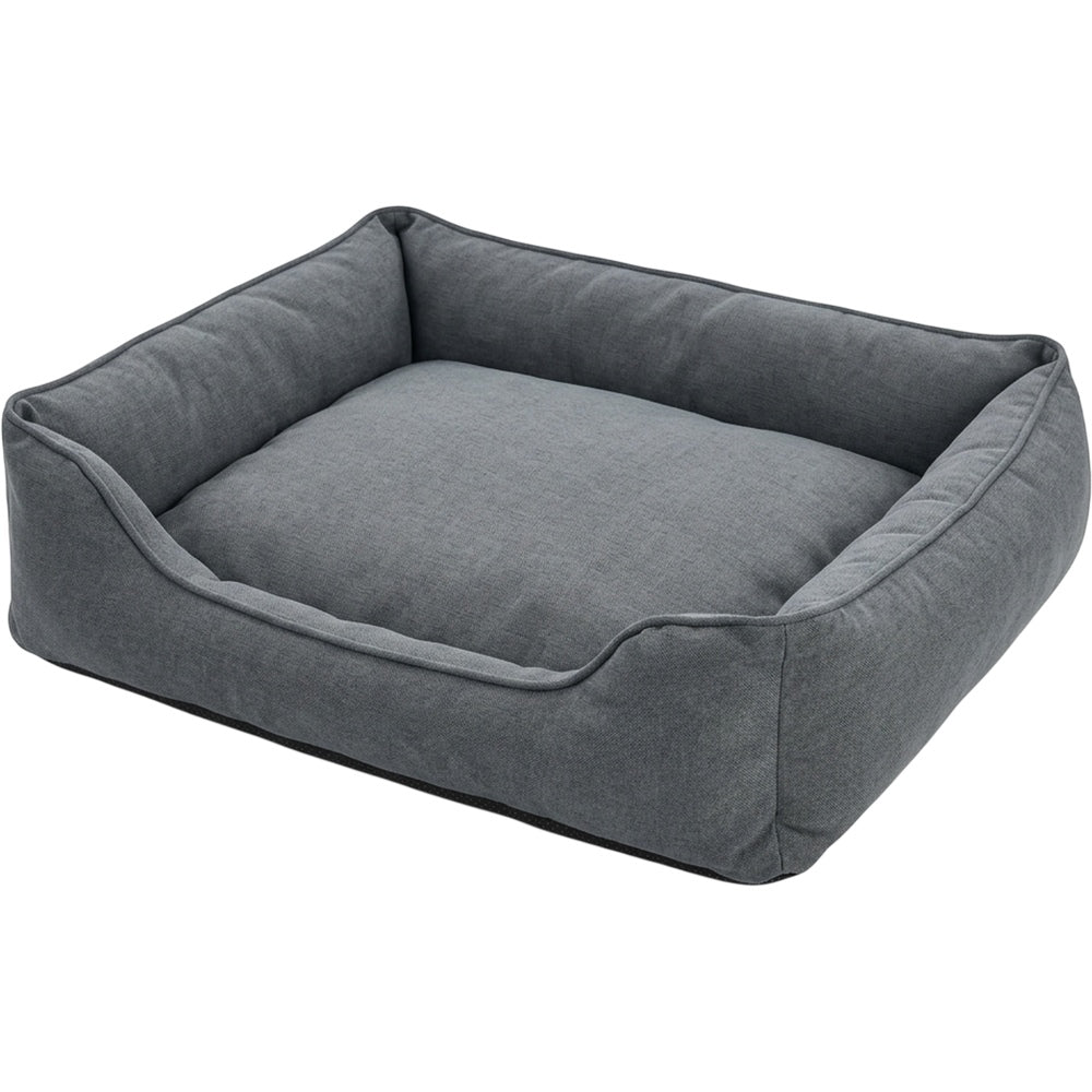 Savod Bolster Large Dog Bed Slate 36 x 27 in